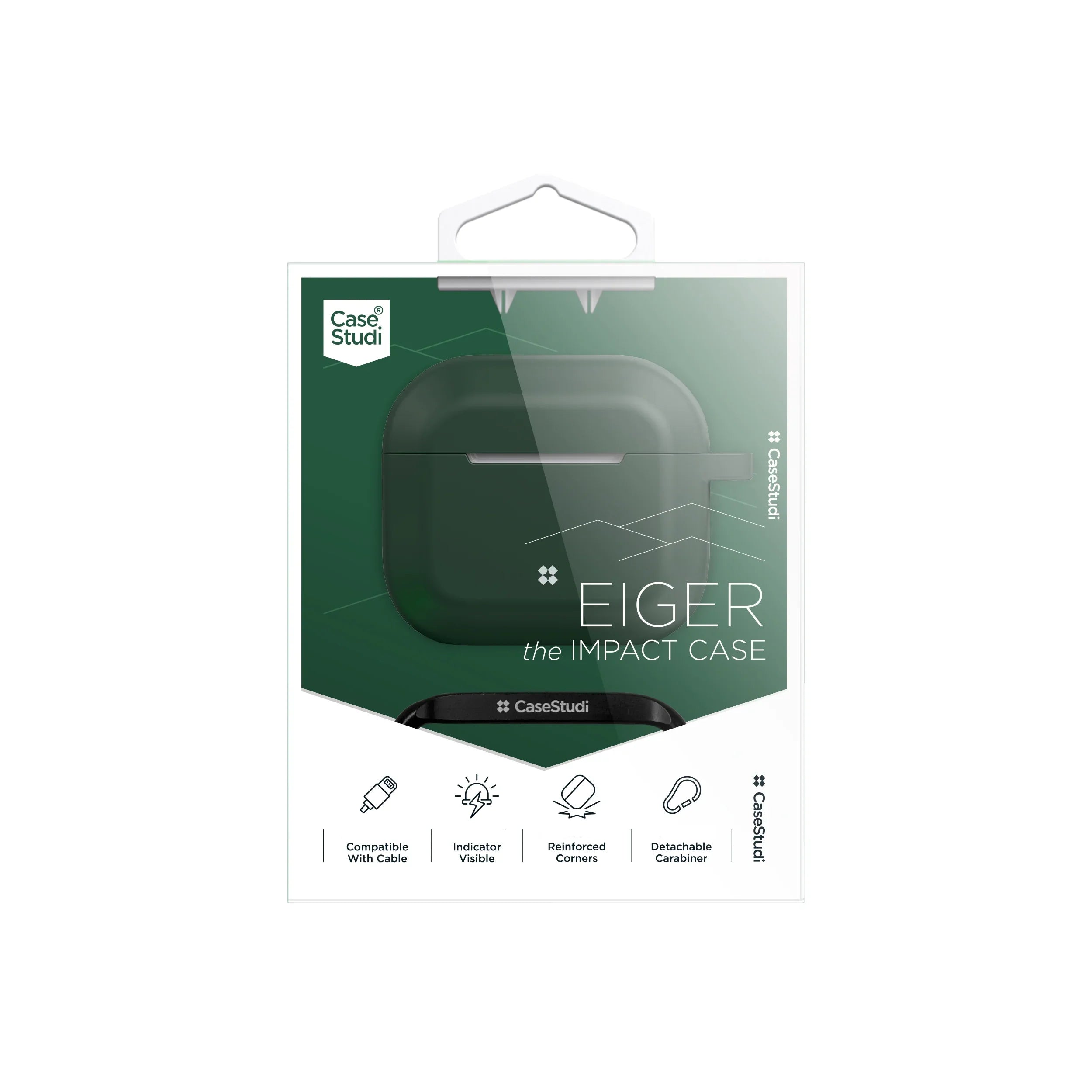 Casestudi Eiger Series Case For Airpods 3 - Green - Tashqila Casestudi Eiger Series Case For Airpods 3 - Green - Tashqila